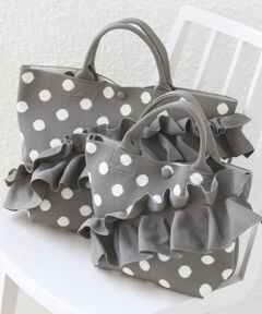 SHIPS / シップス トートバッグ | 《予約》【WEB限定】フリル ジャカード トートバッグ M