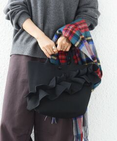 SHIPS / シップス トートバッグ | 《予約》【WEB限定】フリル ジャカード トートバッグ M
