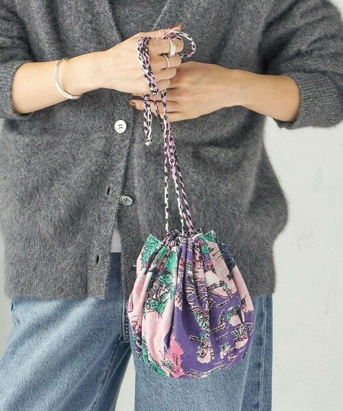 SHIPS / シップス ショルダーバッグ | 《予約》【SHIPS別注/PINK RIBBONチャリティー】BINDU: 巾着 バッグ | 詳細2
