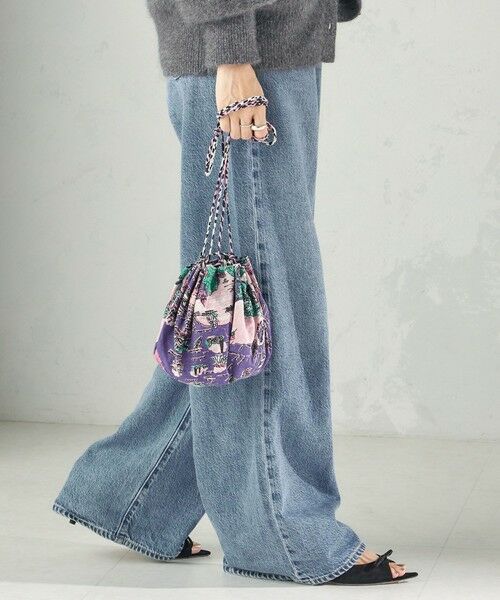 SHIPS / シップス ショルダーバッグ | 《予約》【SHIPS別注/PINK RIBBONチャリティー】BINDU: 巾着 バッグ | 詳細3
