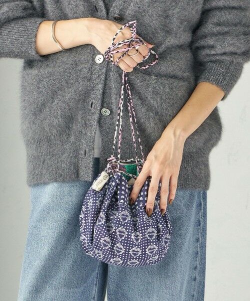SHIPS / シップス ショルダーバッグ | 《予約》【SHIPS別注/PINK RIBBONチャリティー】BINDU: 巾着 バッグ | 詳細7