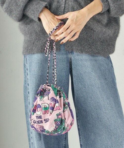 SHIPS / シップス ショルダーバッグ | 《予約》【SHIPS別注/PINK RIBBONチャリティー】BINDU: 巾着 バッグ（ピンク）