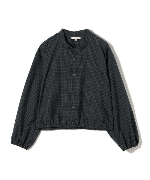 SHIPS / シップス ブルゾン | 〈手洗い可能〉チェック シャツ ブルゾン（ブラック）