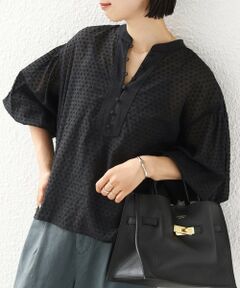 SHIPS / シップス シャツ・ブラウス | 〈手洗い可能〉シアー ドビー フロント ボタン デザイン ブラウス