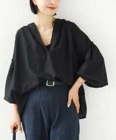 SHIPS / シップス シャツ・ブラウス | 《予約》〈手洗い可能〉シアー タンブラー 袖 フリル スキッパー ブラウス