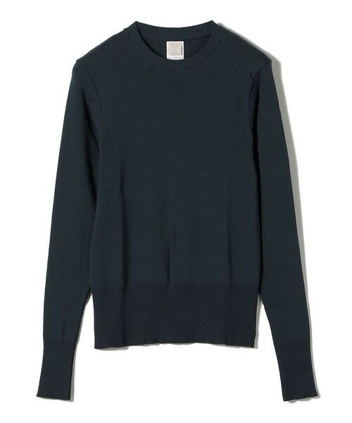 SHIPS / シップス カットソー（半袖以外） | gicipi: クルーネック ニットソー（FRAGORA）（ネイビー）