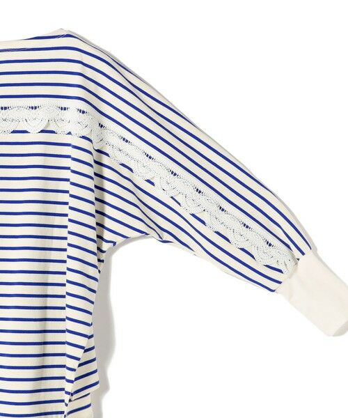SHIPS / シップス カットソー（半袖以外） | 《予約》【WEB限定】〈手洗い可能〉バック レース 袖 ロング リブ ドルマン プルオーバー | 詳細23