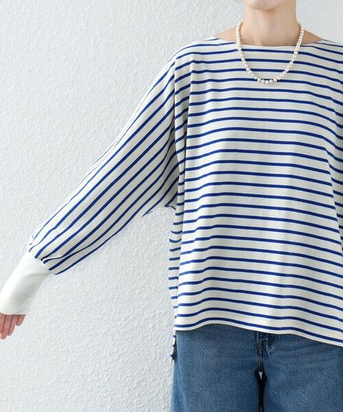 SHIPS / シップス カットソー（半袖以外） | 《予約》【WEB限定】〈手洗い可能〉バック レース 袖 ロング リブ ドルマン プルオーバー | 詳細29