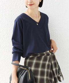 SHIPS / シップス カットソー（半袖以外） | 《予約》【WEB限定】〈ネックが選べる〉オーガニックコットン バリエーション ネック ロングスリーブ TEE