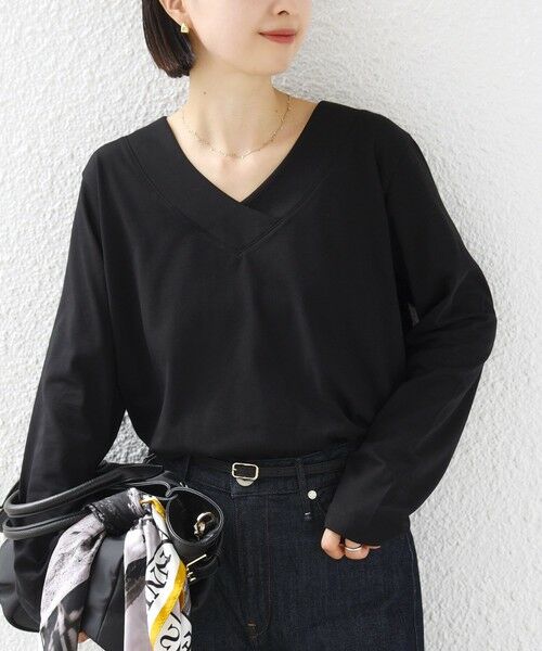 SHIPS / シップス カットソー(半袖以外) | 《予約》【WEB限定】〈ネックが選べる〉オーガニックコットン バリエーション ネック ロングスリーブ TEE | 詳細22