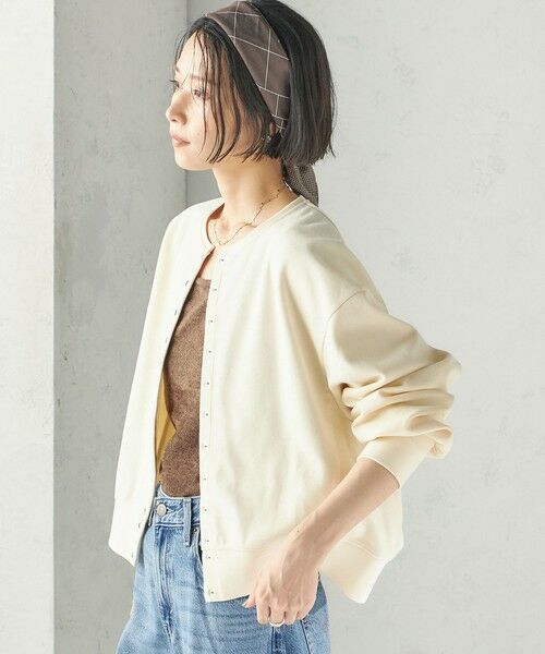 SHIPS / シップス カーディガン・ボレロ | 《予約》〈手洗い可能〉ニードル パンチ スナップ 釦 カーディガン | 詳細6