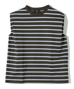 SHIPS / シップス カットソー（半袖以外） | SHIPS Primary Navy Label: マルチボーダー フレンチ スリーブ プルオーバー