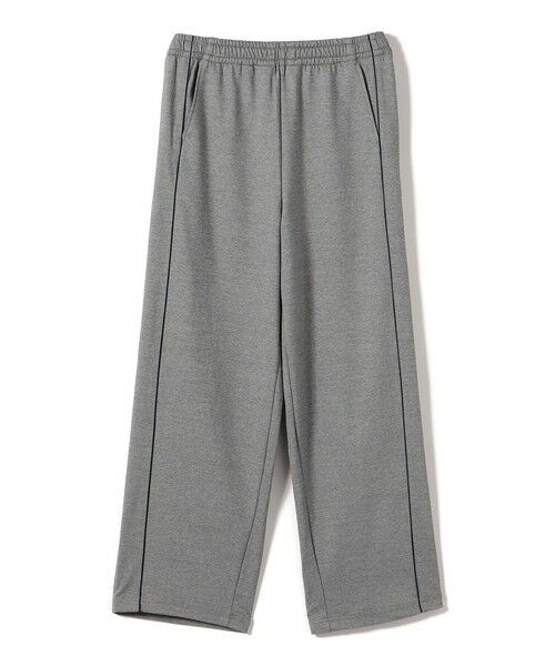 SHIPS / シップス その他パンツ | SHIPS Primary Navy Label:〈洗濯機可能〉サテン パイピング ジャージ パンツ（グレー）