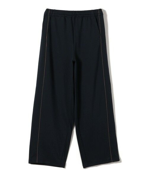 SHIPS / シップス その他パンツ | SHIPS Primary Navy Label:〈洗濯機可能〉サテン パイピング ジャージ パンツ（ネイビー）