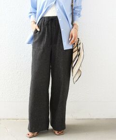 SHIPS / シップス その他パンツ | 《予約》〈手洗い可能〉ネップ ヘリンボーン ツイード ドロスト パンツ