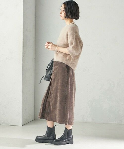 SHIPS / シップス ロング・マキシ丈スカート | 《予約》〈洗濯機可能〉TUMUGITO(R) コーデュロイ フロント タック スカート | 詳細20