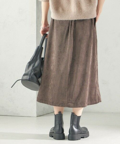 SHIPS / シップス ロング・マキシ丈スカート | 《予約》〈洗濯機可能〉TUMUGITO(R) コーデュロイ フロント タック スカート | 詳細23