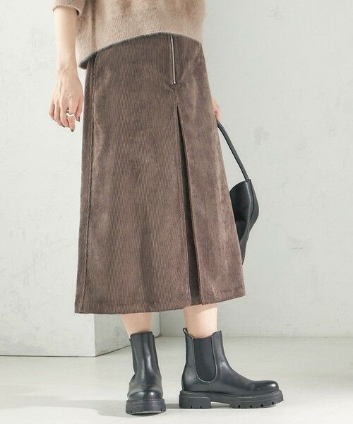SHIPS / シップス ロング・マキシ丈スカート | 《予約》〈洗濯機可能〉TUMUGITO(R) コーデュロイ フロント タック スカート | 詳細25