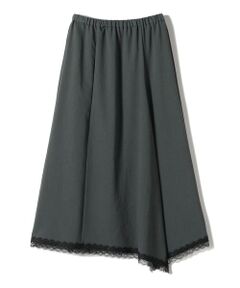 SHIPS / シップス ロング・マキシ丈スカート | 【SHIPS別注】assiette:〈手洗い可能〉レース トリム スカート
