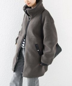 SHIPS / シップス その他アウター | 《予約》【WEB限定】ボア スタンド ミディ コート