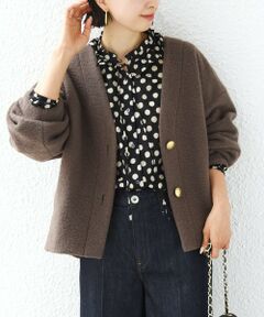 SHIPS / シップス ノーカラージャケット | 《予約》【WEB限定】イタリアン エアリー コクーン ノーカラー ジャケット