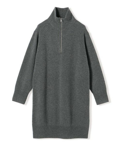 SHIPS / シップス ミニ丈・ひざ丈ワンピース | 《予約》〈手洗い可能〉ウール カシミヤ ハーフジップ ワンピース | 詳細9