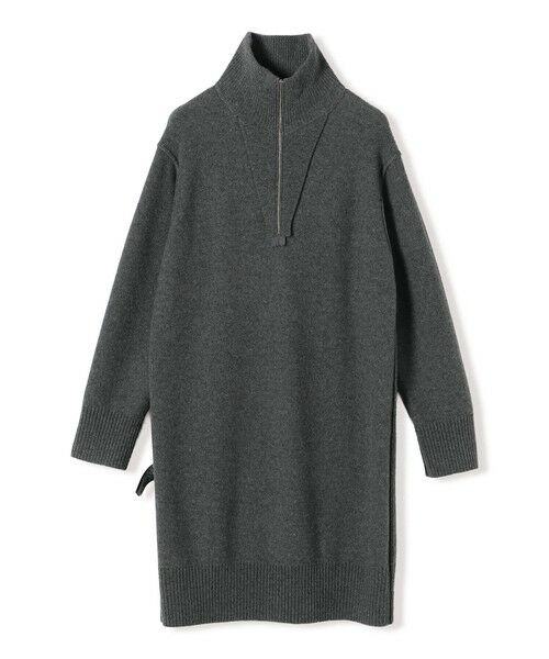 SHIPS / シップス ミニ丈・ひざ丈ワンピース | 《予約》〈手洗い可能〉ウール カシミヤ ハーフジップ ワンピース | 詳細11