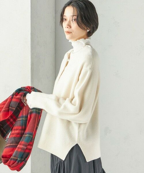 SHIPS / シップス ニット・セーター | 《予約》〈手洗い可能〉ウール カシミヤ 2WAY ヘンリーネック プルオーバー | 詳細11