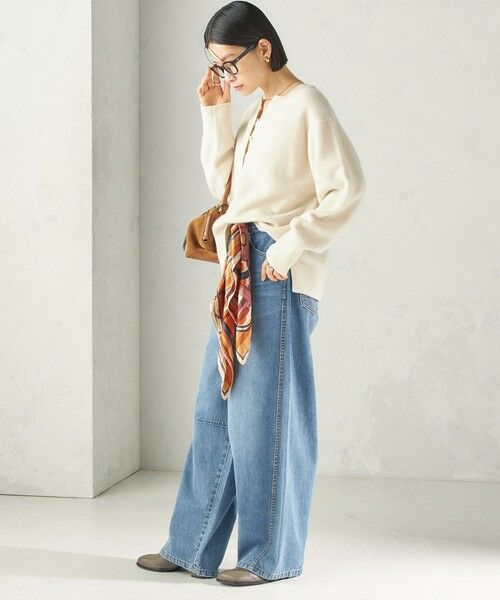 SHIPS / シップス ニット・セーター | 《予約》〈手洗い可能〉ウール カシミヤ 2WAY ヘンリーネック プルオーバー | 詳細2