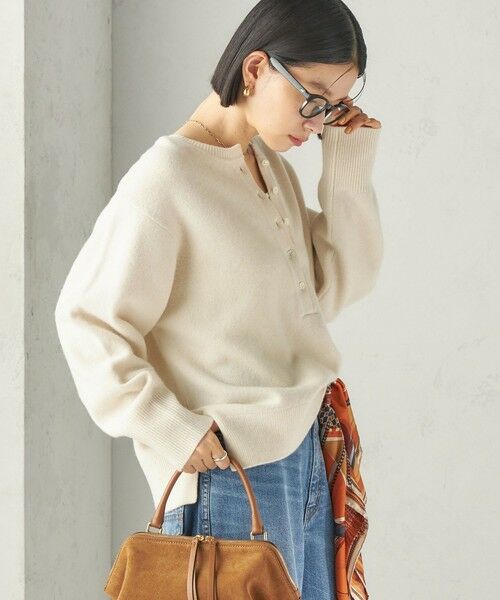 SHIPS / シップス ニット・セーター | 《予約》〈手洗い可能〉ウール カシミヤ 2WAY ヘンリーネック プルオーバー | 詳細6