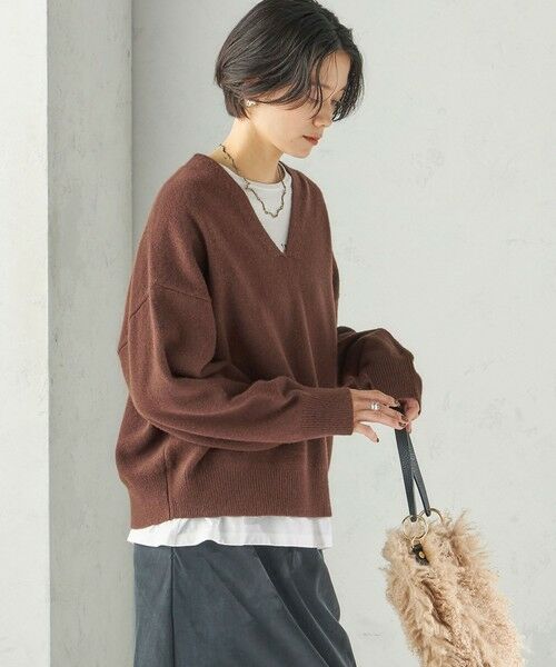 SHIPS / シップス ニット・セーター | 《予約》〈手洗い可能〉ウール カシミヤ V ネック プルオーバー | 詳細17
