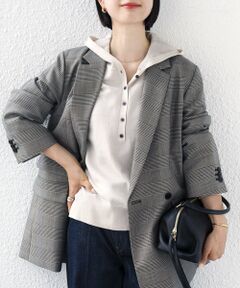 SHIPS / シップス ニット・セーター | 《予約》【WEB限定】〈手洗い可能〉トリム ヘンリーネック フード ニット パーカ