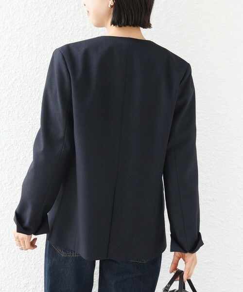 SHIPS / シップス ノーカラージャケット | 《予約》〈洗濯機可能〉FUNCTION ツイル ジャケット 26AW | 詳細21