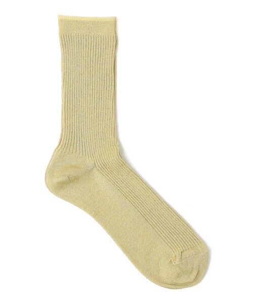 SHIPS / シップス ソックス | Piedi Nudi: グリッター リブ ソックス（ゴールド）