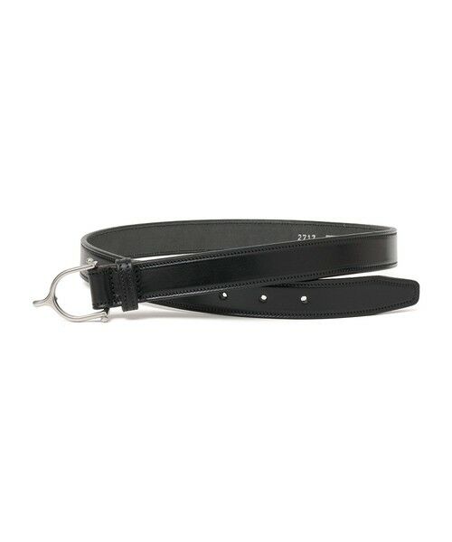 SHIPS / シップス ベルト・サスペンダー | TORY LEATHER: SPUR BUCKLE BELT（ブラック）