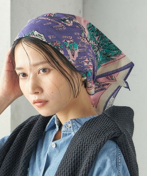 SHIPS / シップス バンダナ・スカーフ | 《予約》【SHIPS別注/PINK RIBBONチャリティー】BINDU: スカーフ 64×64 | 詳細1