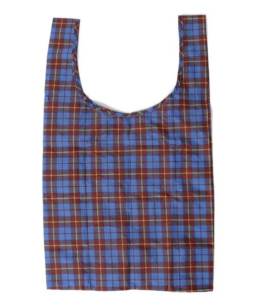 SHIPS / シップス エコバッグ | BAGGU: スタンダード タータン チェック（ブルー）