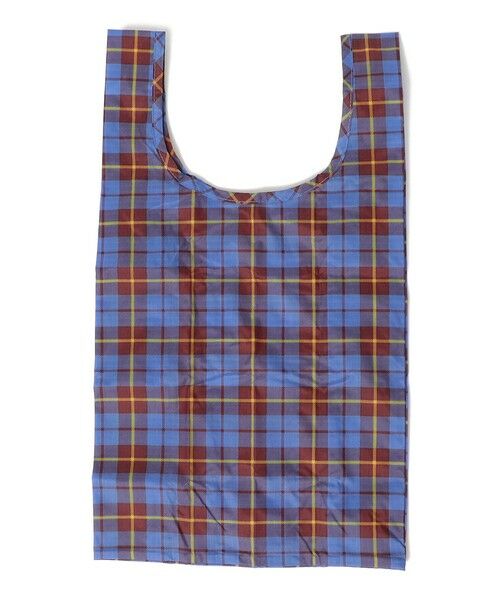 SHIPS / シップス エコバッグ | BAGGU: ベイビー タータン チェック（ブルー）