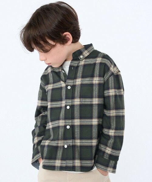 SHIPS / シップス シャツ・ブラウス | SHIPS KIDS:100〜130cm / ネル チェック ボタンダウン シャツ | 詳細13