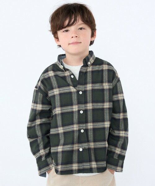 SHIPS / シップス シャツ・ブラウス | SHIPS KIDS:100〜130cm / ネル チェック ボタンダウン シャツ | 詳細14