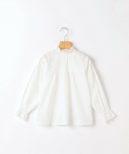 SHIPS / シップス シャツ・ブラウス | SHIPS KIDS:80〜90cm / ピンタック レース ブラウス（ホワイト）