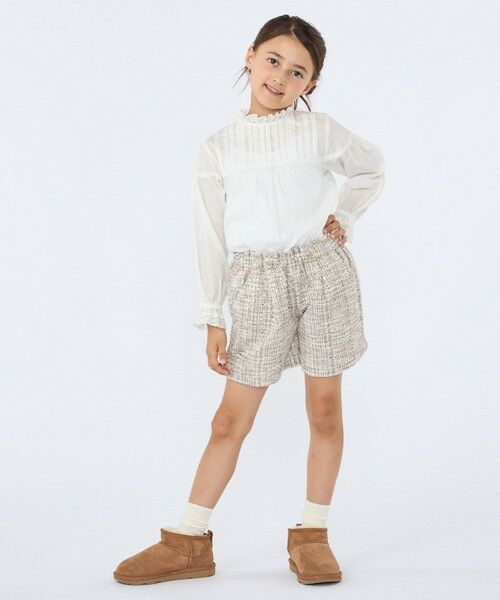 SHIPS / シップス シャツ・ブラウス | SHIPS KIDS:100〜130cm / ピンタック レース ブラウス | 詳細3