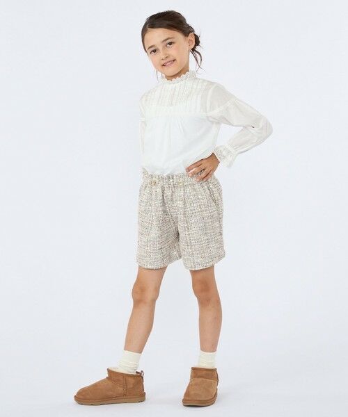 SHIPS / シップス シャツ・ブラウス | SHIPS KIDS:100〜130cm / ピンタック レース ブラウス | 詳細4