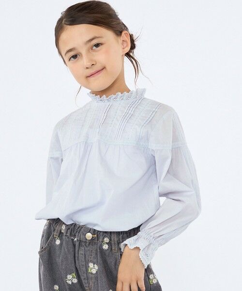 SHIPS / シップス シャツ・ブラウス | SHIPS KIDS:100〜130cm / ピンタック レース ブラウス | 詳細12