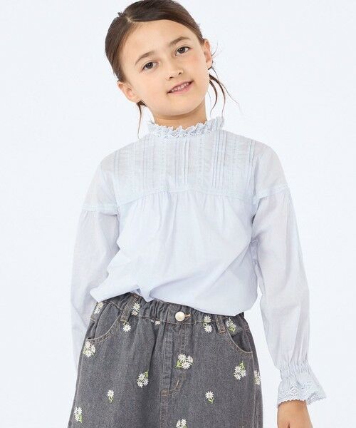 SHIPS / シップス シャツ・ブラウス | SHIPS KIDS:100〜130cm / ピンタック レース ブラウス | 詳細14