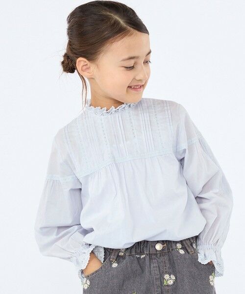 SHIPS / シップス シャツ・ブラウス | SHIPS KIDS:100〜130cm / ピンタック レース ブラウス | 詳細15