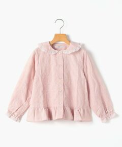 SHIPS / シップス シャツ・ブラウス | SHIPS KIDS:100〜130cm / エンブロイダリー ペプラム ブラウス 長袖