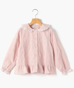 SHIPS / シップス シャツ・ブラウス | SHIPS KIDS:140〜150cm / エンブロイダリー ペプラム ブラウス 長袖