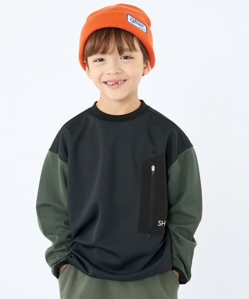 SHIPS / シップス Tシャツ | SHIPS KIDS:120〜130cm /〈吸水速乾〉Octa(R) ロングスリーブ カットソー（ブラック）