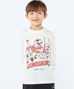 SHIPS / シップス Tシャツ | 【SHIPS KIDS別注】ARCH＆LINE:100〜130cm / ダイナソー  ロングスリーブ Tシャツ